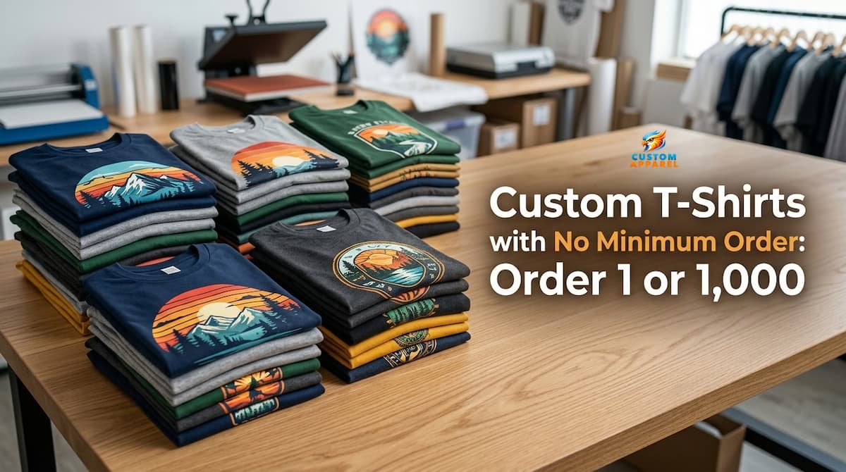 Custom T-Shirts with No Minimum Order: Order 1 or 1,000