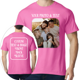 Custom Photo T-Shirt Personalized Picture Shirt Full Color Print
