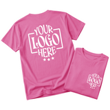 Custom Logo T-Shirt Full Color Print Soft Fabric Fast Shipping