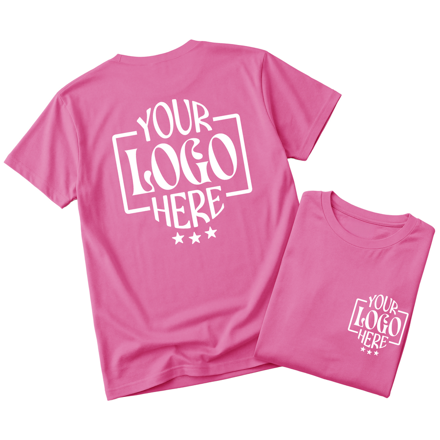 Custom Logo T-Shirt Full Color Print Soft Fabric Fast Shipping