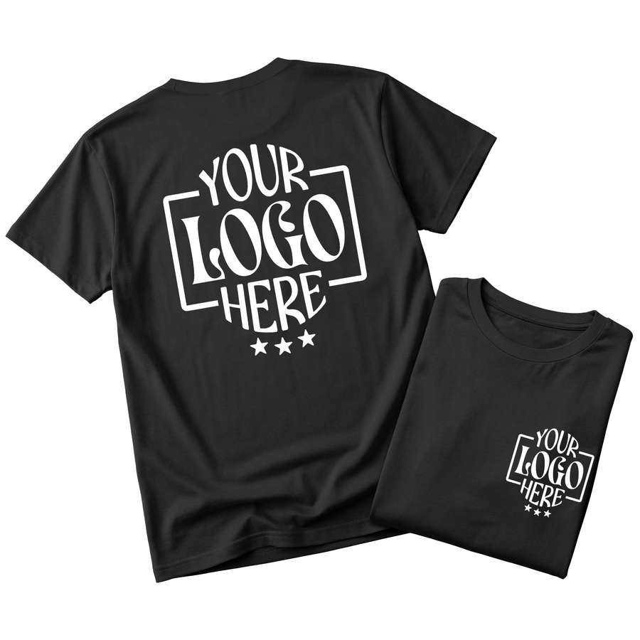 Custom Logo T-Shirt Full Color Print Soft Fabric Fast Shipping