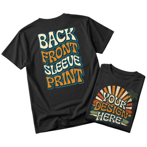 Custom Design T-Shirt Full Color Print Soft Fabric Fast Shipping