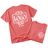 Custom Logo T-Shirt Full Color Print Soft Fabric Fast Shipping