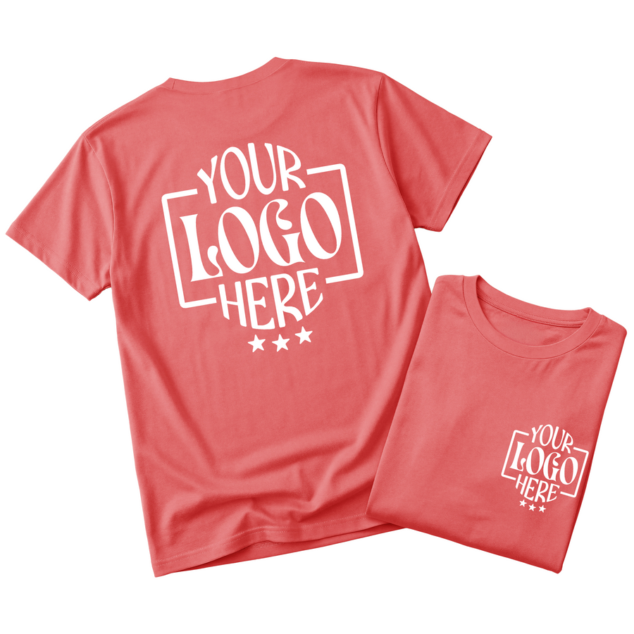 Custom Logo T-Shirt Full Color Print Soft Fabric Fast Shipping