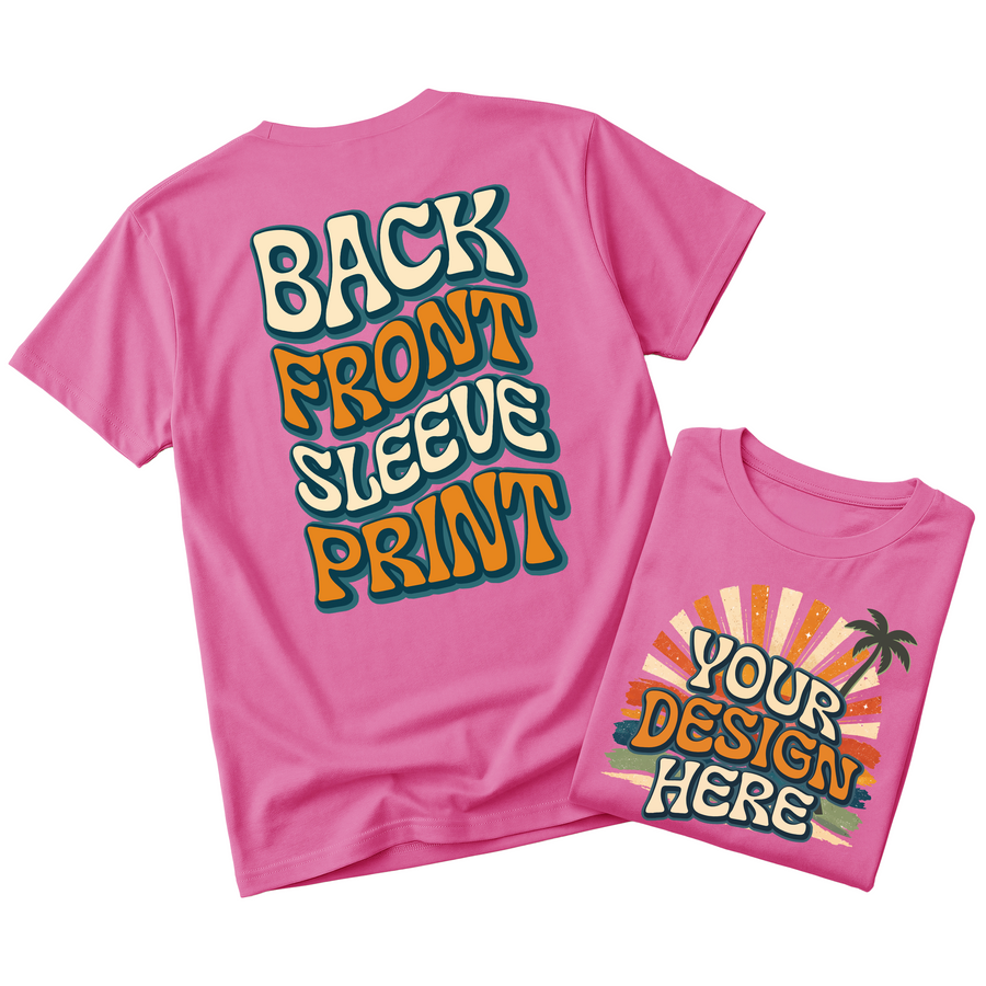 Custom Design T-Shirt Full Color Print Soft Fabric Fast Shipping