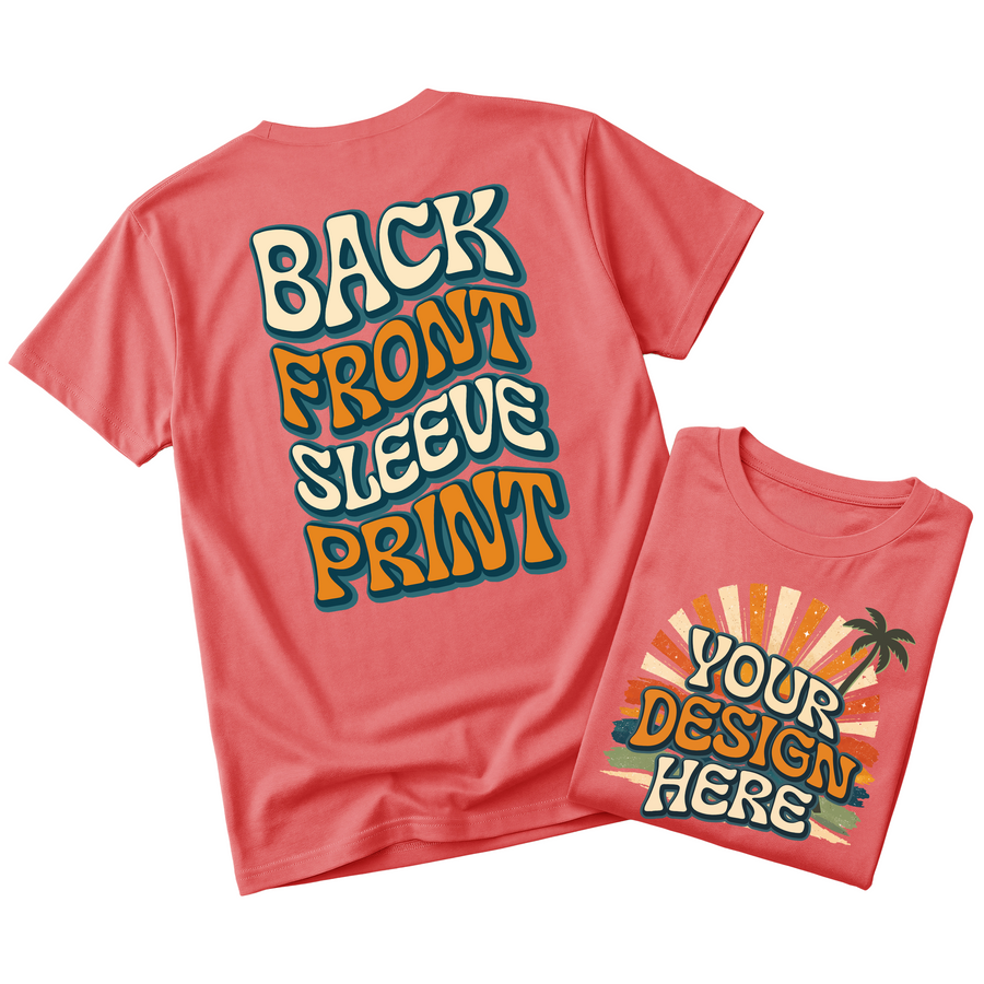 Custom Design T-Shirt Full Color Print Soft Fabric Fast Shipping