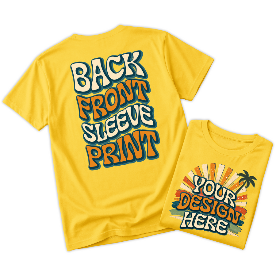 Custom Design T-Shirt Full Color Print Soft Fabric Fast Shipping
