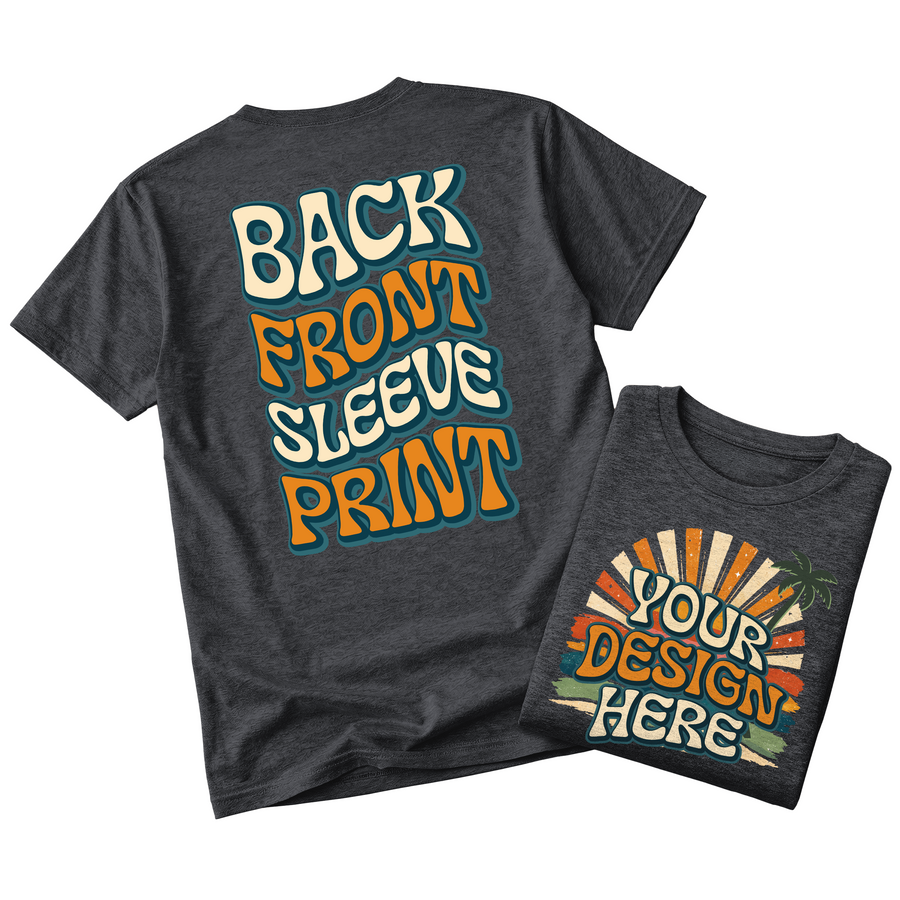 Custom Design T-Shirt Full Color Print Soft Fabric Fast Shipping