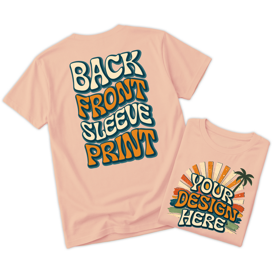 Custom Design T-Shirt Full Color Print Soft Fabric Fast Shipping