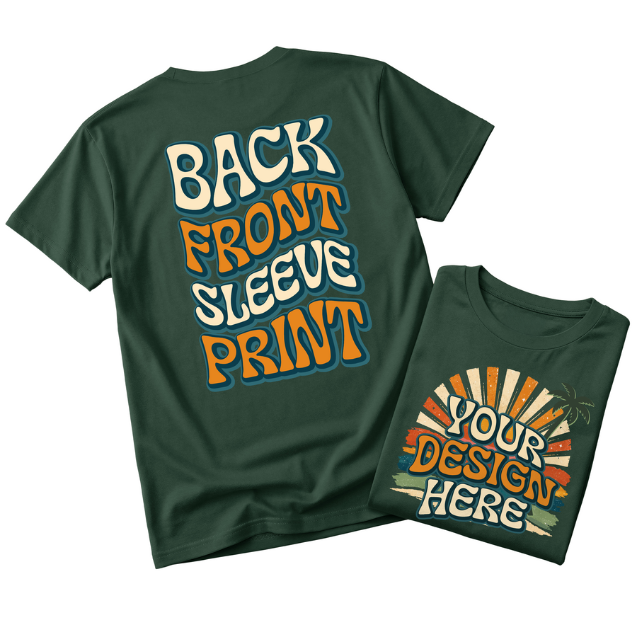 Custom Design T-Shirt Full Color Print Soft Fabric Fast Shipping
