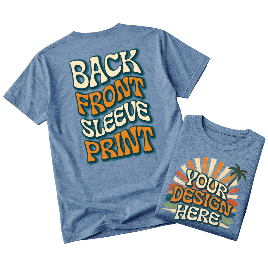 Custom Design T-Shirt Full Color Print Soft Fabric Fast Shipping