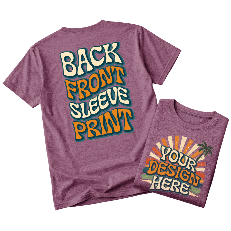 Custom Design T-Shirt Full Color Print Soft Fabric Fast Shipping