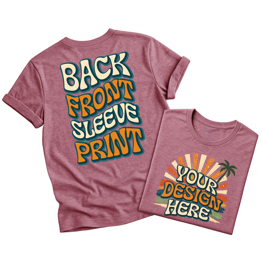 Custom Design T-Shirt Full Color Print Soft Fabric Fast Shipping