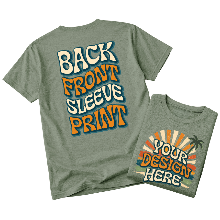 Custom Design T-Shirt Full Color Print Soft Fabric Fast Shipping