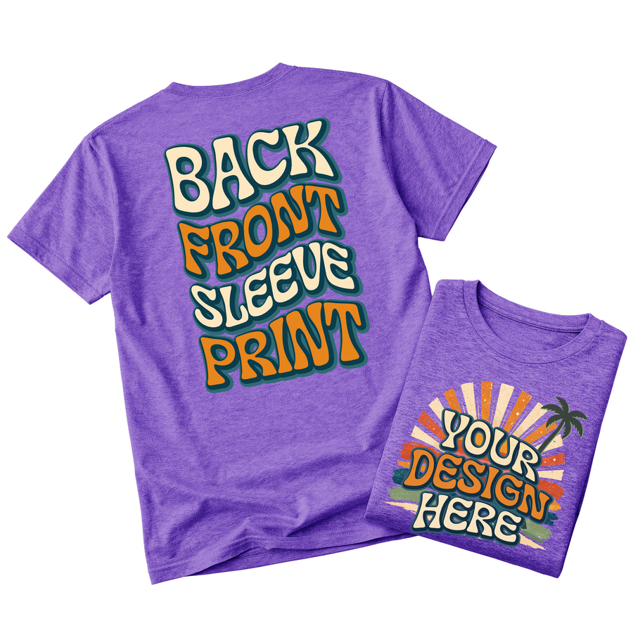 Custom Design T-Shirt Full Color Print Soft Fabric Fast Shipping