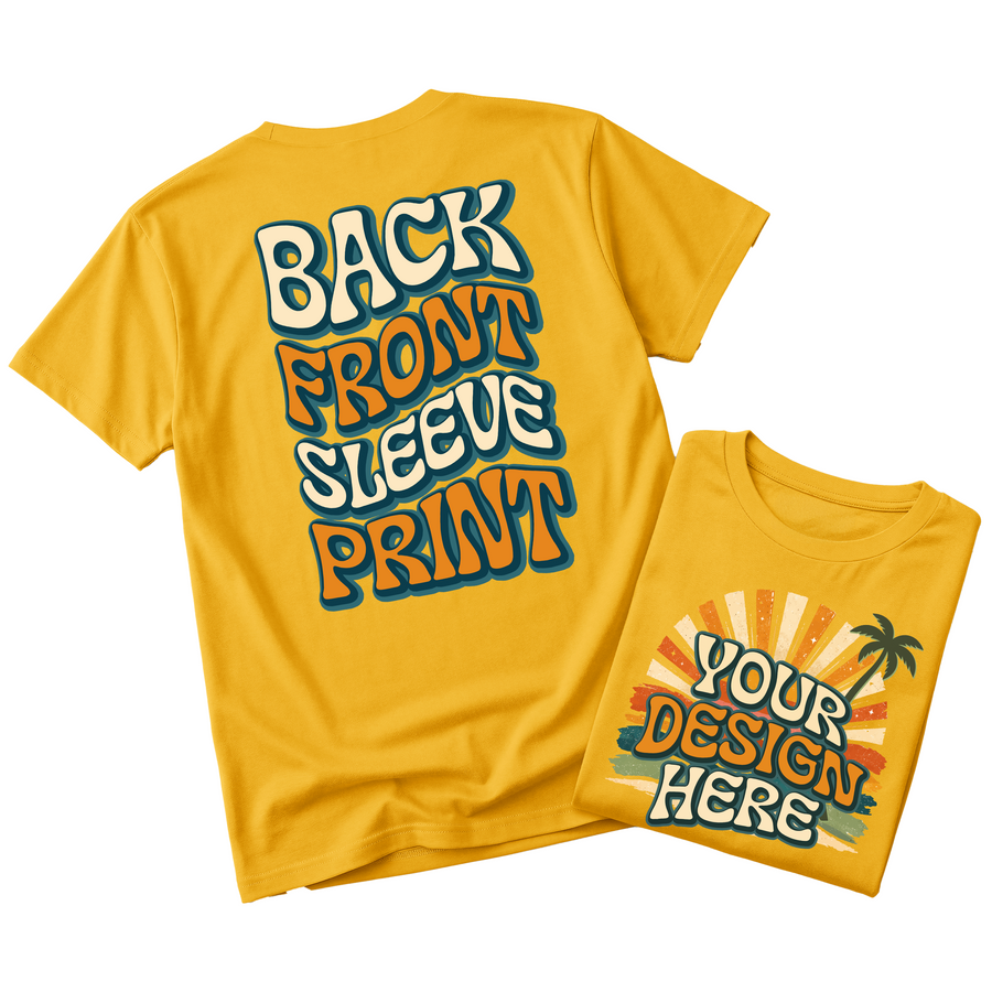 Custom Design T-Shirt Full Color Print Soft Fabric Fast Shipping