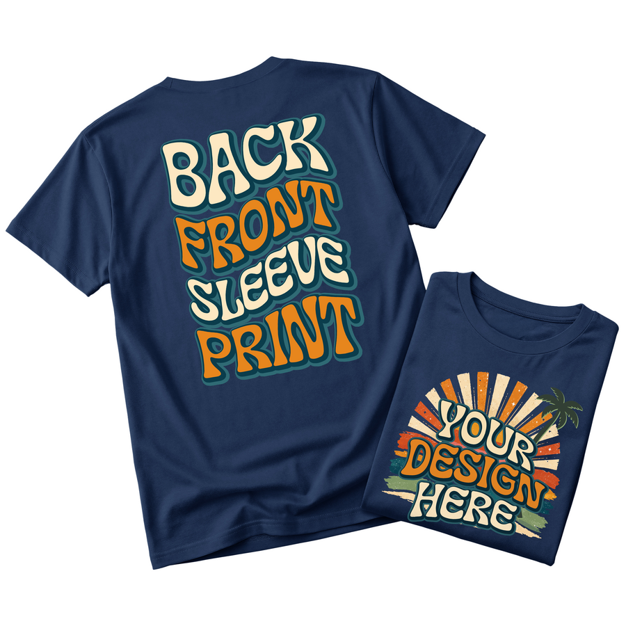Custom Design T-Shirt Full Color Print Soft Fabric Fast Shipping