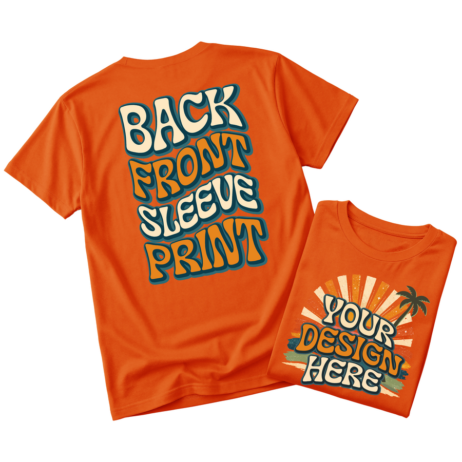 Custom Design T-Shirt Full Color Print Soft Fabric Fast Shipping