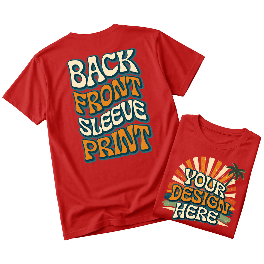 Custom Design T-Shirt Full Color Print Soft Fabric Fast Shipping