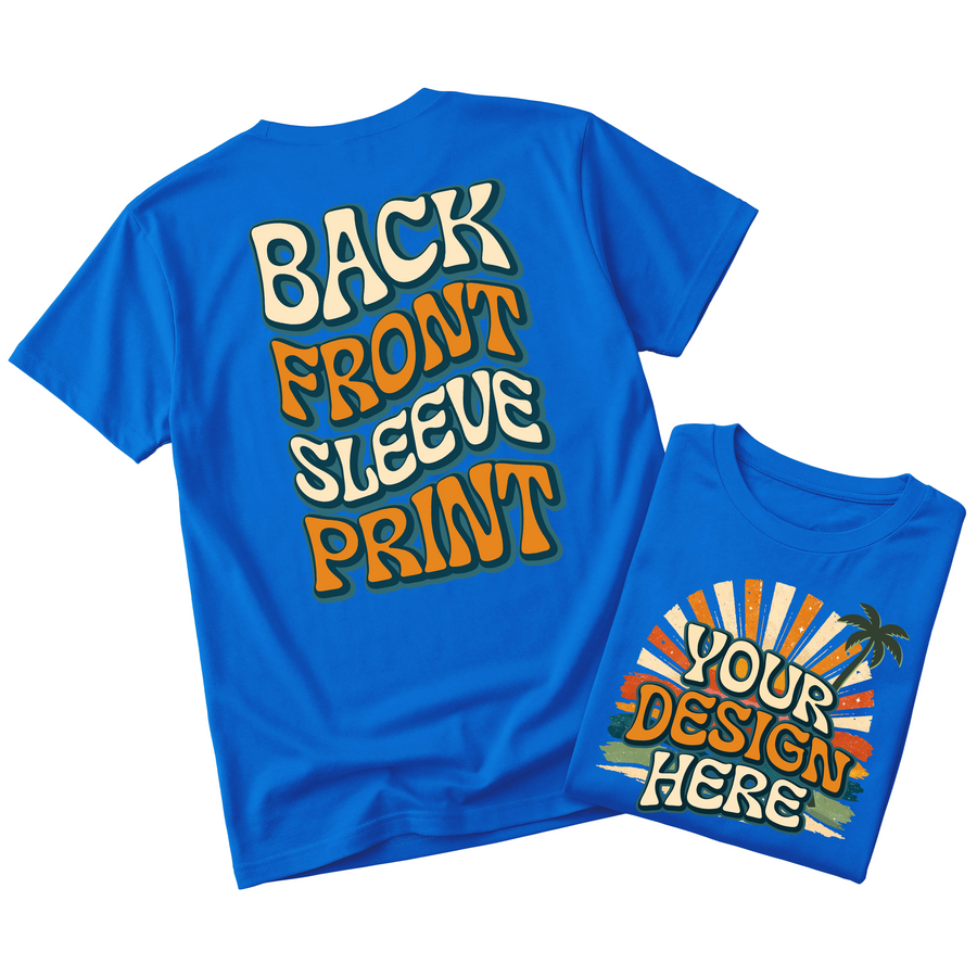 Custom Design T-Shirt Full Color Print Soft Fabric Fast Shipping