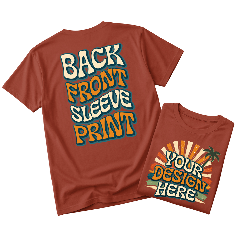 Custom Design T-Shirt Full Color Print Soft Fabric Fast Shipping