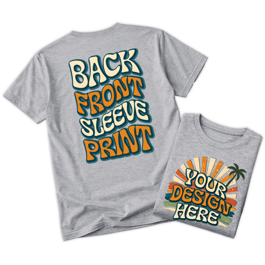 Custom Design T-Shirt Full Color Print Soft Fabric Fast Shipping