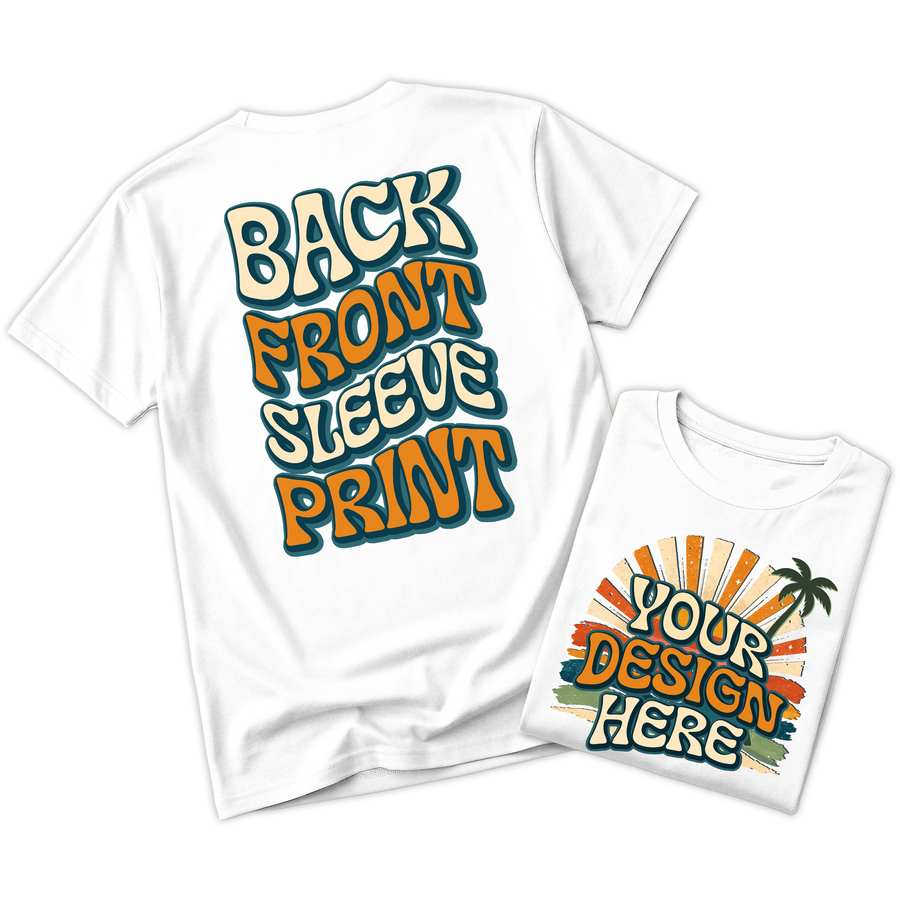 Custom Design T-Shirt Full Color Print Soft Fabric Fast Shipping