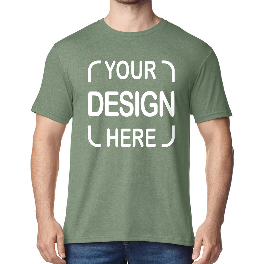 Custom Gildan® Softstyle Adult T-Shirt 64000 & 64000CVC with Full-Color DTF Print