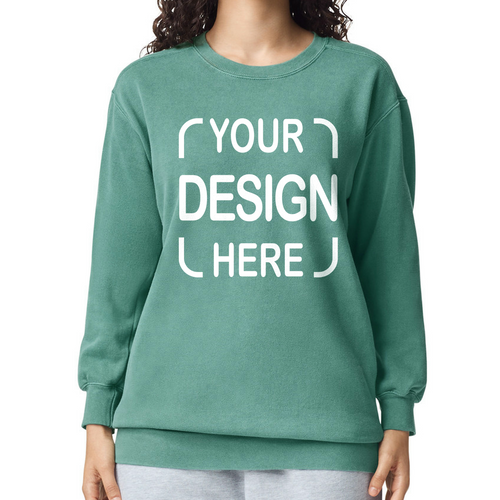 Custom Comfort Colors® Crewneck Sweatshirt 1566 with Full Color DTF Print