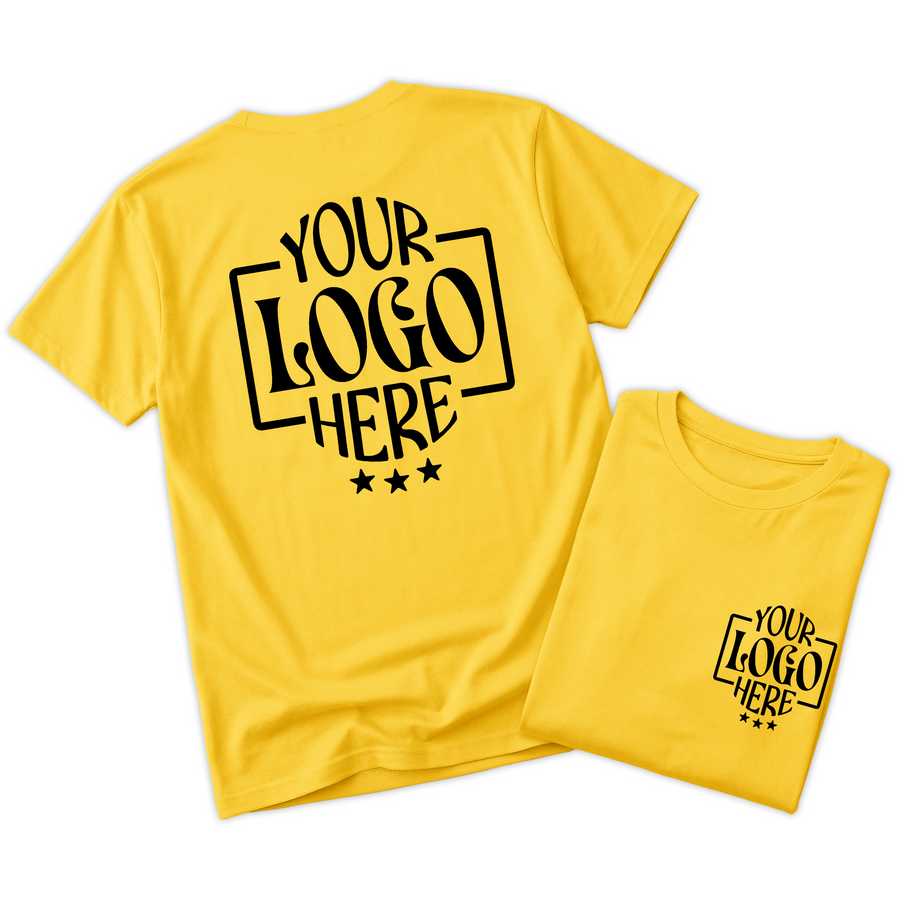 Custom Logo T-Shirt Full Color Print Soft Fabric Fast Shipping