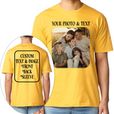 Custom Photo T-Shirt Personalized Picture Shirt Full Color Print
