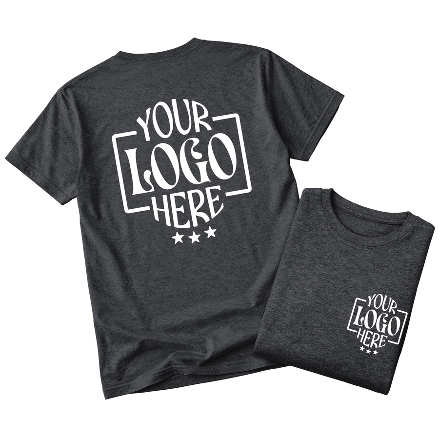 Custom Logo T-Shirt Full Color Print Soft Fabric Fast Shipping