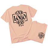 Custom Logo T-Shirt Full Color Print Soft Fabric Fast Shipping