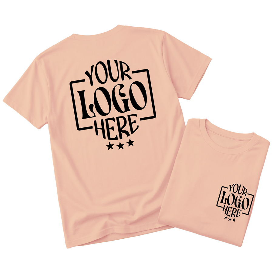 Custom Logo T-Shirt Full Color Print Soft Fabric Fast Shipping