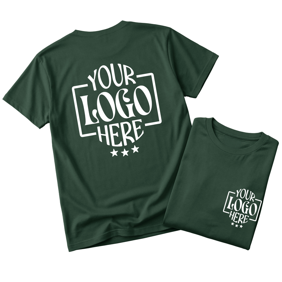 Custom Logo T-Shirt Full Color Print Soft Fabric Fast Shipping