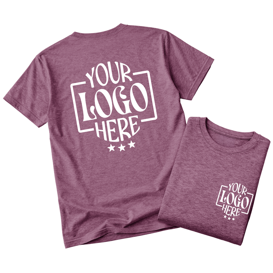 Custom Logo T-Shirt Full Color Print Soft Fabric Fast Shipping