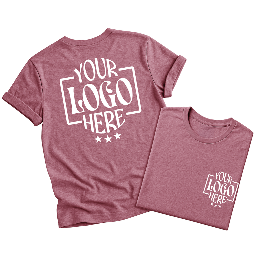 Custom Logo T-Shirt Full Color Print Soft Fabric Fast Shipping