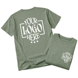 Custom Logo T-Shirt Full Color Print Soft Fabric Fast Shipping