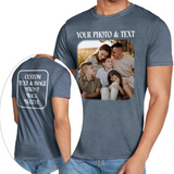 Custom Photo T-Shirt Personalized Picture Shirt Full Color Print