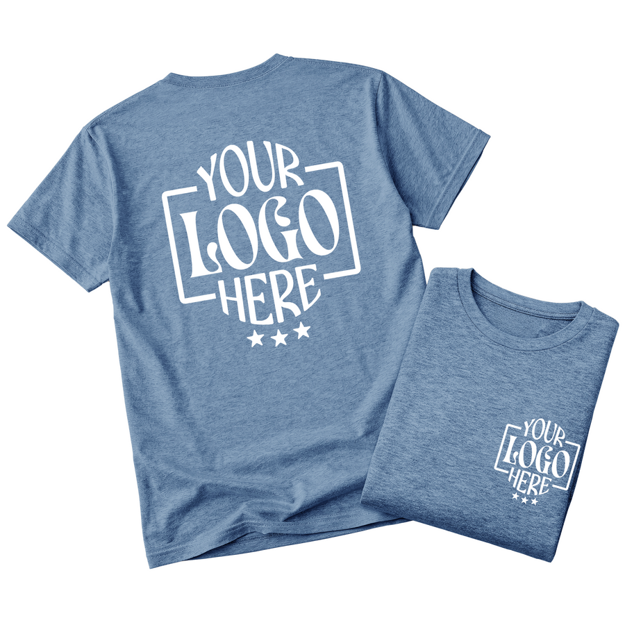 Custom Logo T-Shirt Full Color Print Soft Fabric Fast Shipping