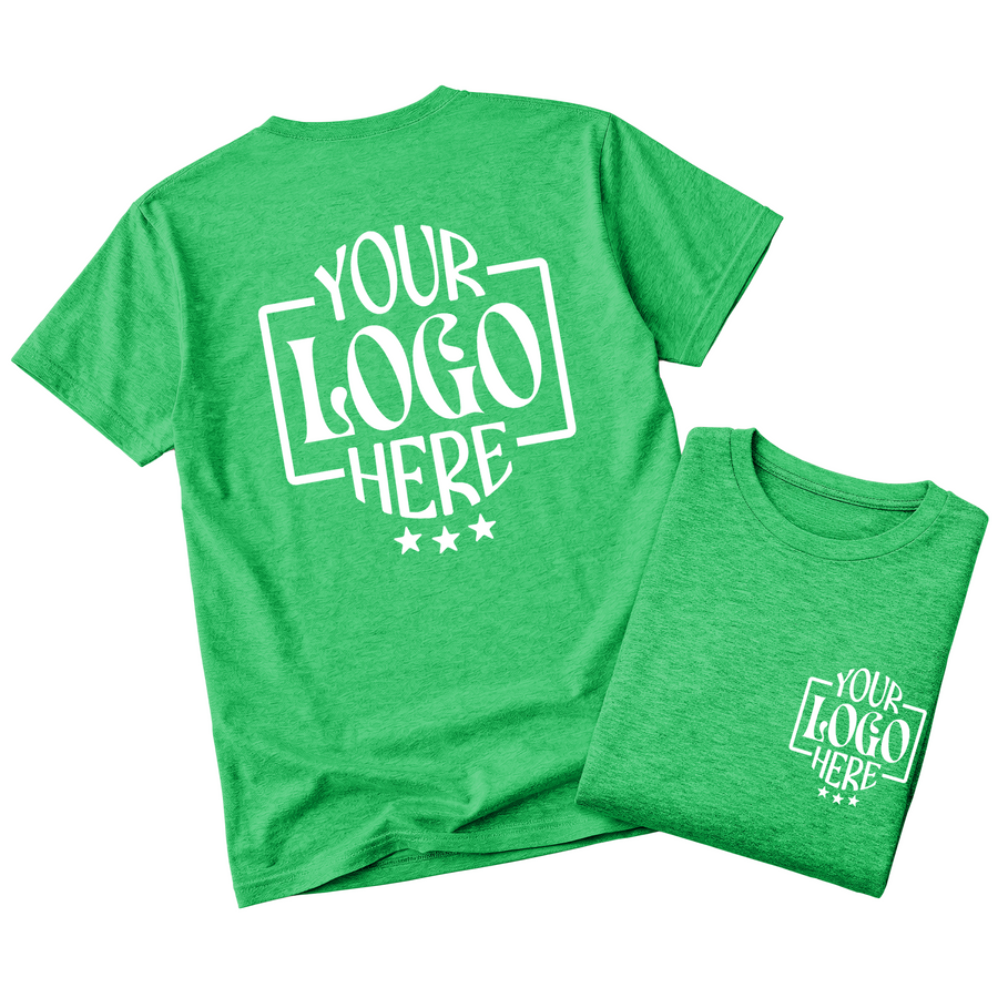 Custom Logo T-Shirt Full Color Print Soft Fabric Fast Shipping