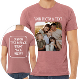 Custom Photo T-Shirt Personalized Picture Shirt Full Color Print