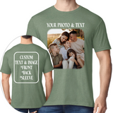 Custom Photo T-Shirt Personalized Picture Shirt Full Color Print