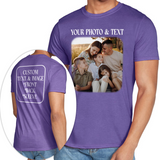 Custom Photo T-Shirt Personalized Picture Shirt Full Color Print