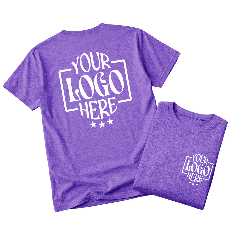 Custom Logo T-Shirt Full Color Print Soft Fabric Fast Shipping