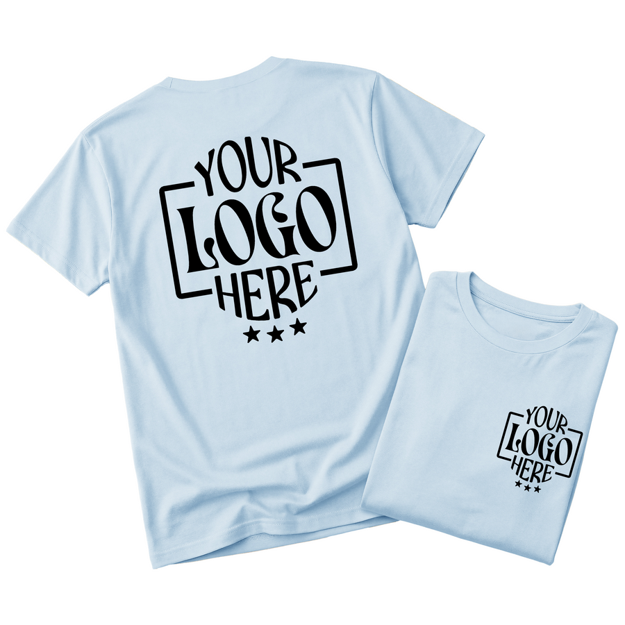 Custom Logo T-Shirt Full Color Print Soft Fabric Fast Shipping