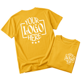Custom Logo T-Shirt Full Color Print Soft Fabric Fast Shipping