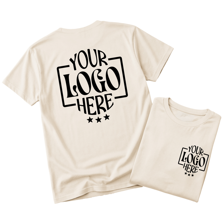 Custom Logo T-Shirt Full Color Print Soft Fabric Fast Shipping