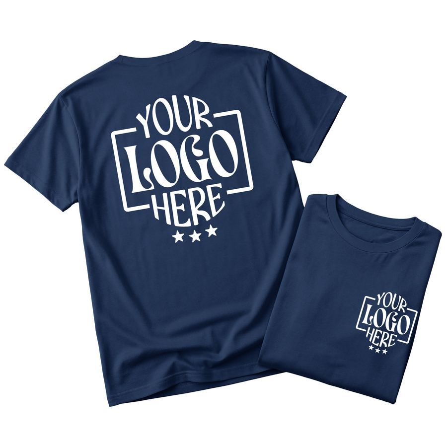 Custom Logo T-Shirt Full Color Print Soft Fabric Fast Shipping