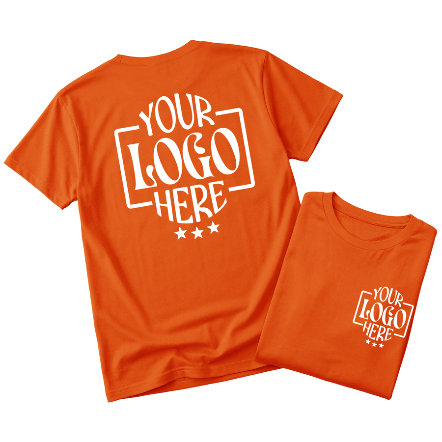 Custom Logo T-Shirt Full Color Print Soft Fabric Fast Shipping